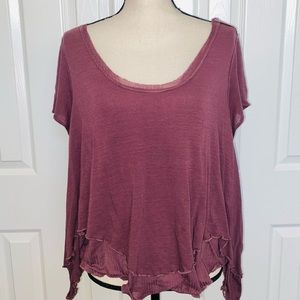 Free People Short Sleeved Top
